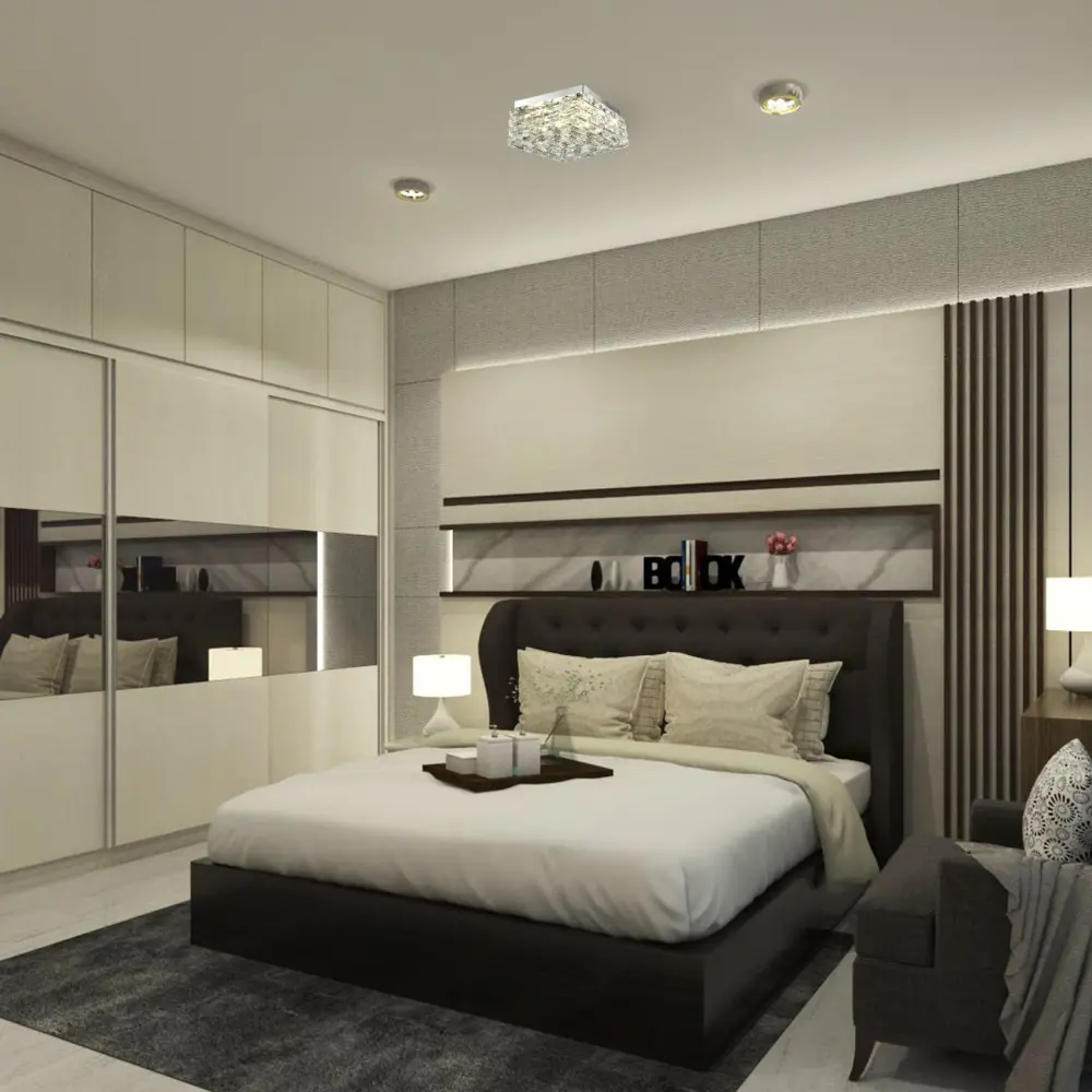 Фото 6 Светильник настенно-потолочный светодиодный MODERLI V10473-CL Venice 10 м² нейтральный белый свет цвет серебряный Фото 6 Светильник настенно-потолочный светодиодный MODERLI V10473-CL Venice 10 м² нейтральный белый свет цвет серебряный