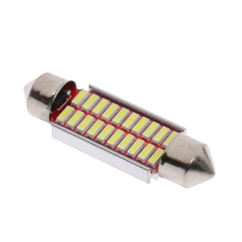 Фото Автолампа светодиодная Cartage C5W 12 В 20 SMD 39 мм свет белый Фото Автолампа светодиодная Cartage C5W 12 В 20 SMD 39 мм свет белый