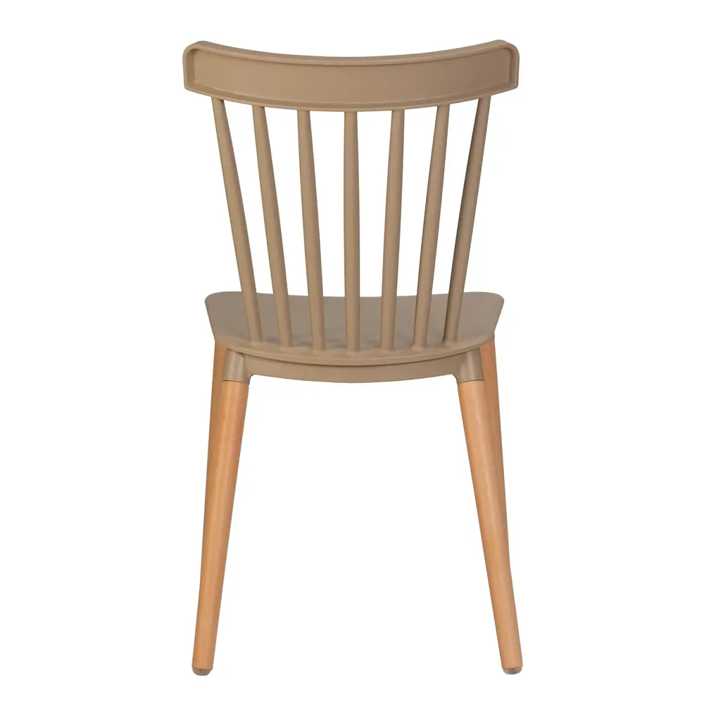 Фото 5 Набор кухонных стульев 6 шт Dobrin Theo lmzl-pp687 46x46x50 см пластик цвет бежевый/белый