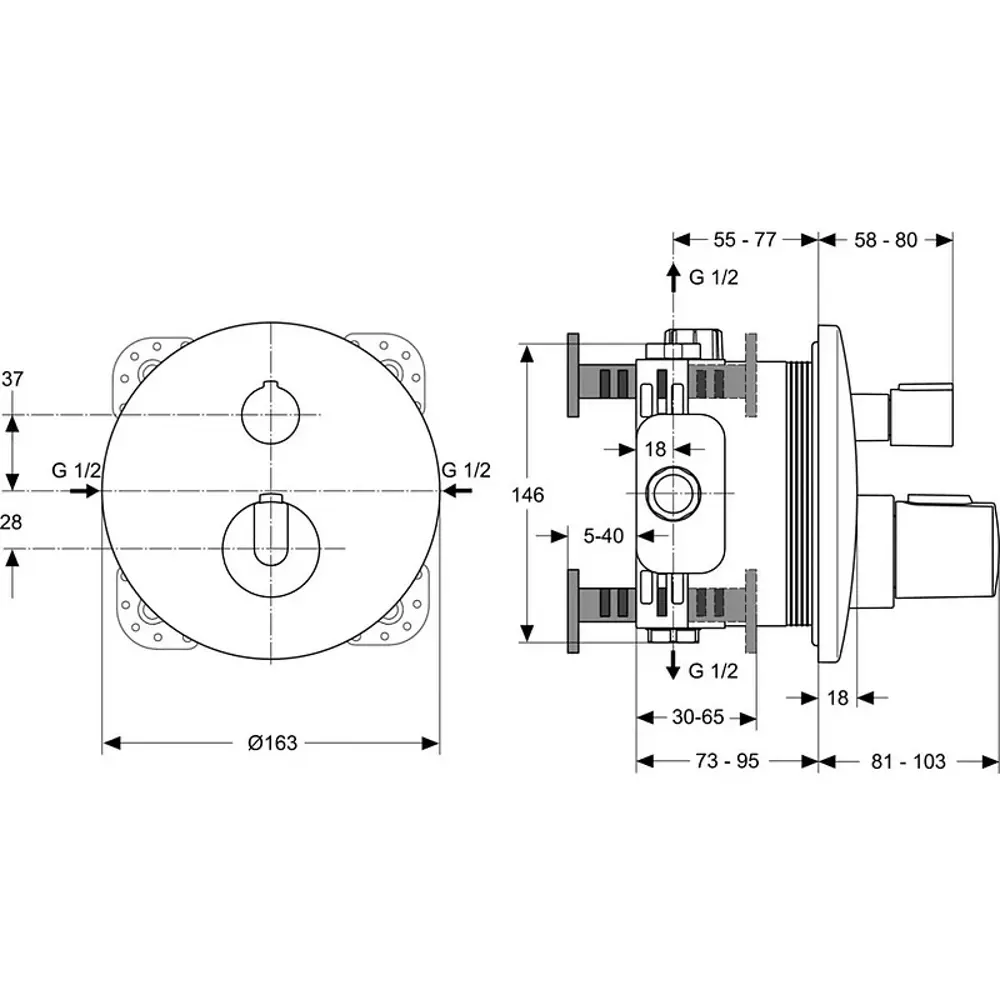 Фото 2 Душевая стойка Ideal standard Bd006xc 00258212 2 режимная цвет хром Фото 2 Душевая стойка Ideal standard Bd006xc 00258212 2 режимная цвет хром