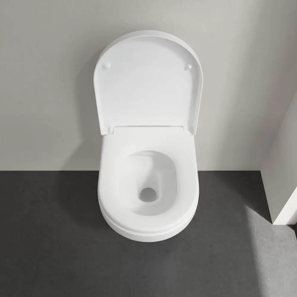 Фото 4 Унитаз подвесной Villeroy & boch 00188523 безободковый с сиденьем микролифт Фото 4 Унитаз подвесной Villeroy & boch 00188523 безободковый с сиденьем микролифт
