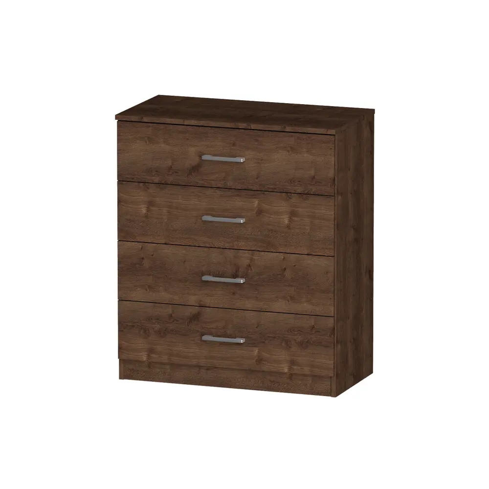 Фото Комод Furnistyle Лайф лкм-01 3 ящика 80x40x90 см ЛДСП цвет дуб коричневый табак Фото Комод Furnistyle Лайф лкм-01 3 ящика 80x40x90 см ЛДСП цвет дуб коричневый табак