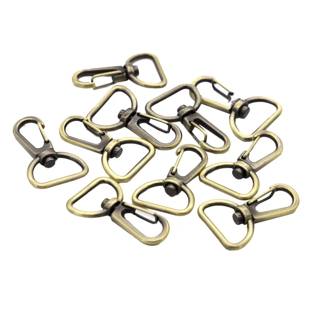 Фото 2 Карабин с полукольцом для создания сумок и ремонта аксессуаров 20 мм 10 шт цвет антик Фото 2 Карабин с полукольцом для создания сумок и ремонта аксессуаров 20 мм 10 шт цвет антик