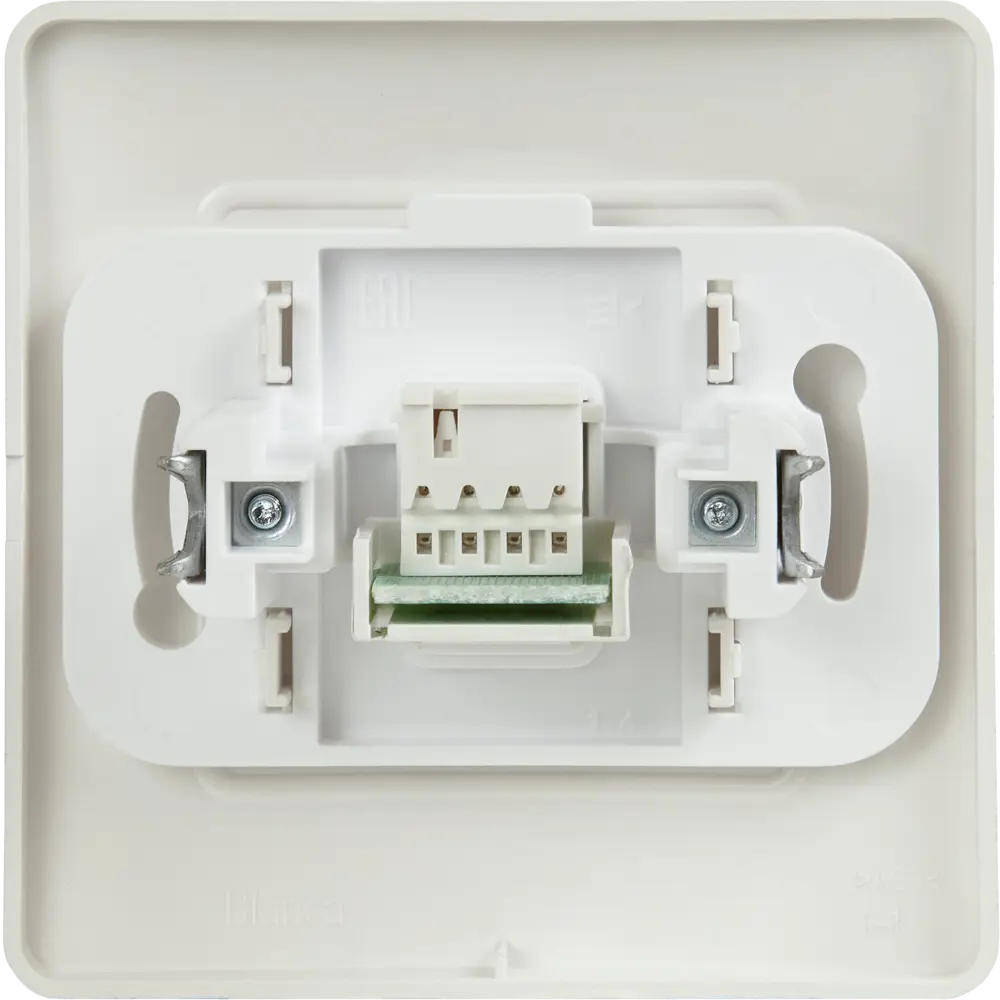 Фото 4 Телефонная розетка встраиваемая Systeme Electric Blanca RJ11 цвет алюминий Фото 4 Телефонная розетка встраиваемая Systeme Electric Blanca RJ11 цвет алюминий