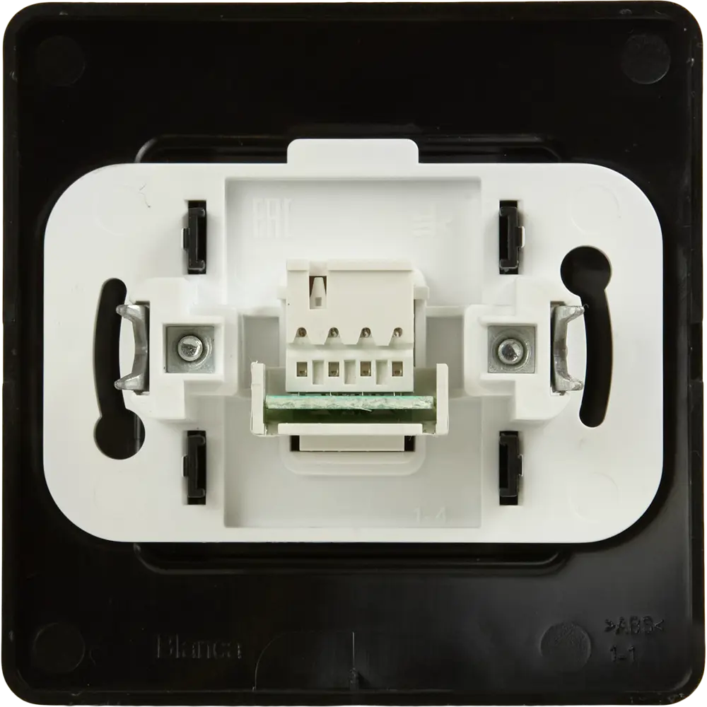 Фото 4 Телефонная розетка встраиваемая Systeme Electric Blanca RJ11 цвет антрацит Фото 4 Телефонная розетка встраиваемая Systeme Electric Blanca RJ11 цвет антрацит