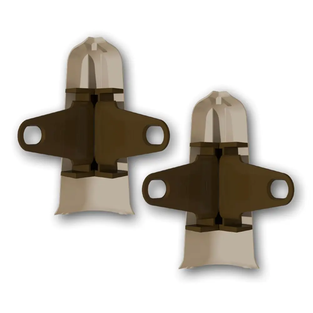 Фото 2 Угол наружный (внешний) с крепежом для плинтуса Deconika 205 Дуб капучино 85 мм 1 шт