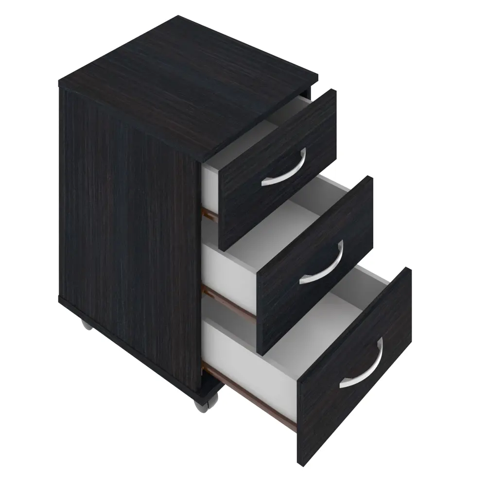 Фото 2 Тумба с выдвижными ящиками Skyland SC-3M 41x45x56 см 3 ящика ЛДСП цвет дуб юкон