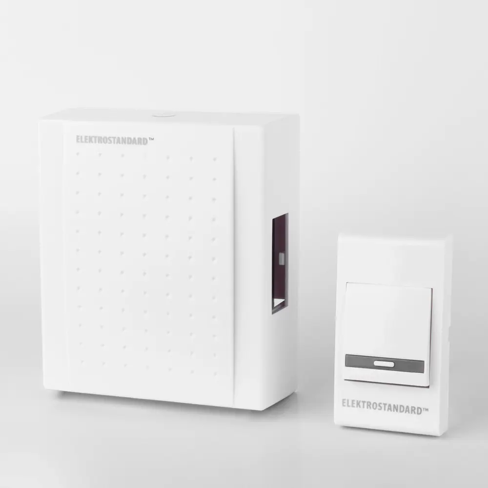 Фото 2 Дверной звонок электрический бытовой Elektrostandard DBQ15 WM 1M IP44, цвет белый Фото 2 Дверной звонок электрический бытовой Elektrostandard DBQ15 WM 1M IP44, цвет белый