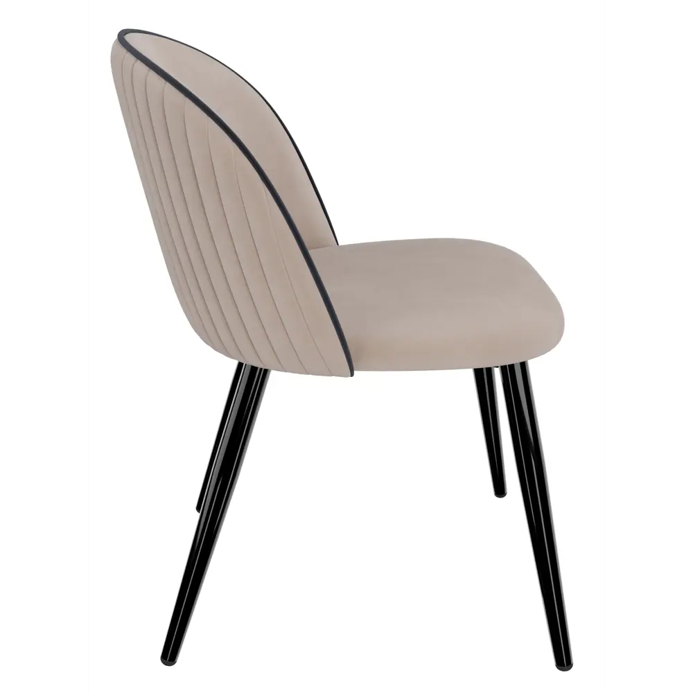 Фото 4 Кухонный стул Milavio Ониксмини AMO-2/MR-31Ч 78x55x46 см ткань цвет бежевый