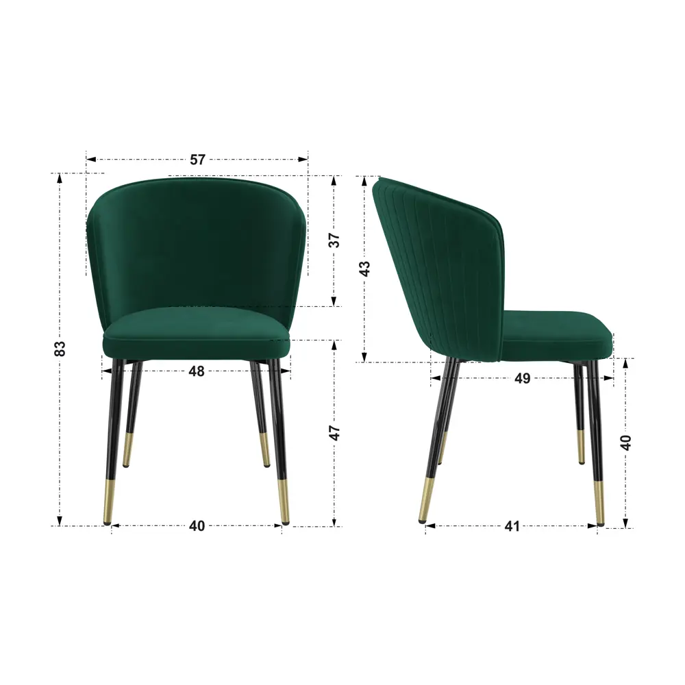 Фото 6 Кухонный стул Milavio Оникс 19Ч/З 83x49x48 см ткань цвет зеленый Фото 6 Кухонный стул Milavio Оникс 19Ч/З 83x49x48 см ткань цвет зеленый