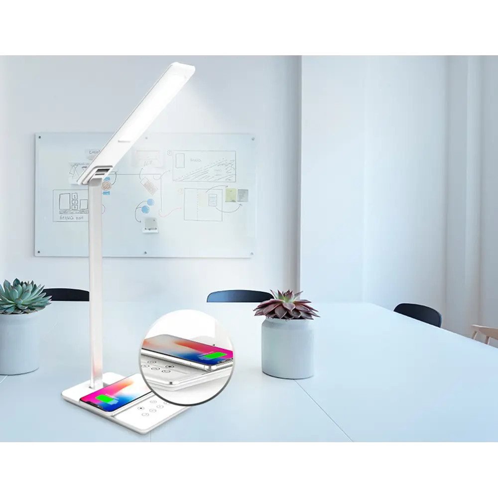 Фото 4 Настольная лампа светодиодная AMBRELLA LIGHT Desk DE581 цвет белый Фото 4 Настольная лампа светодиодная AMBRELLA LIGHT Desk DE581 цвет белый