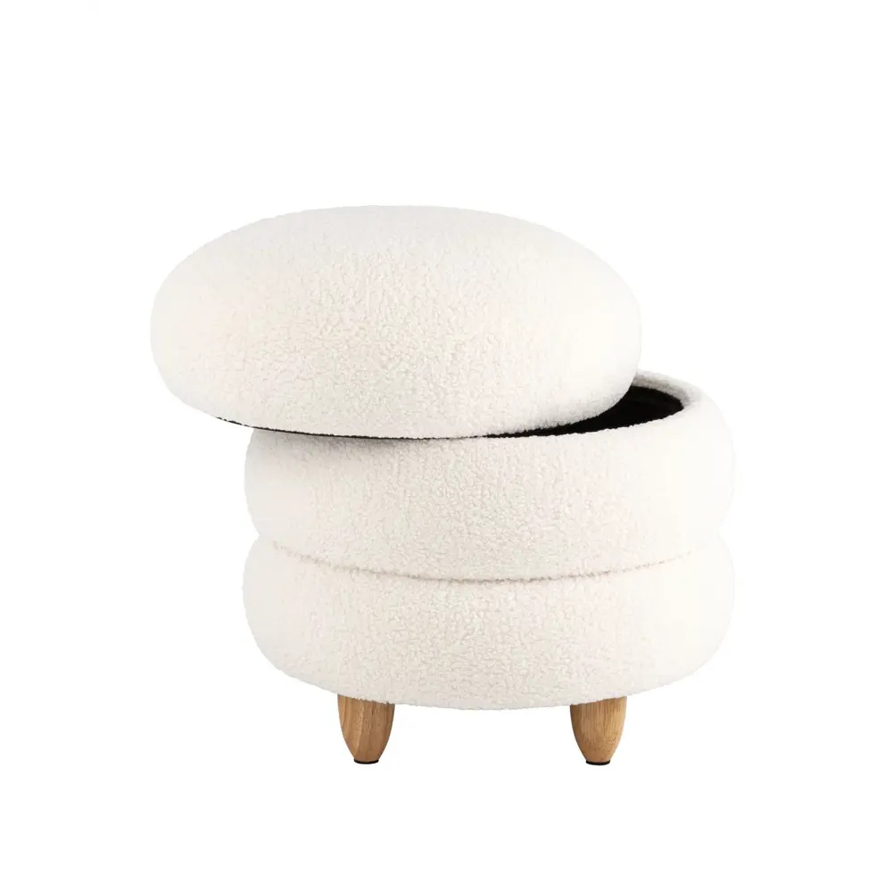 Фото 4 Пуф с ящиком Stool Group Винни L 42x45x42 см цвет бежевый