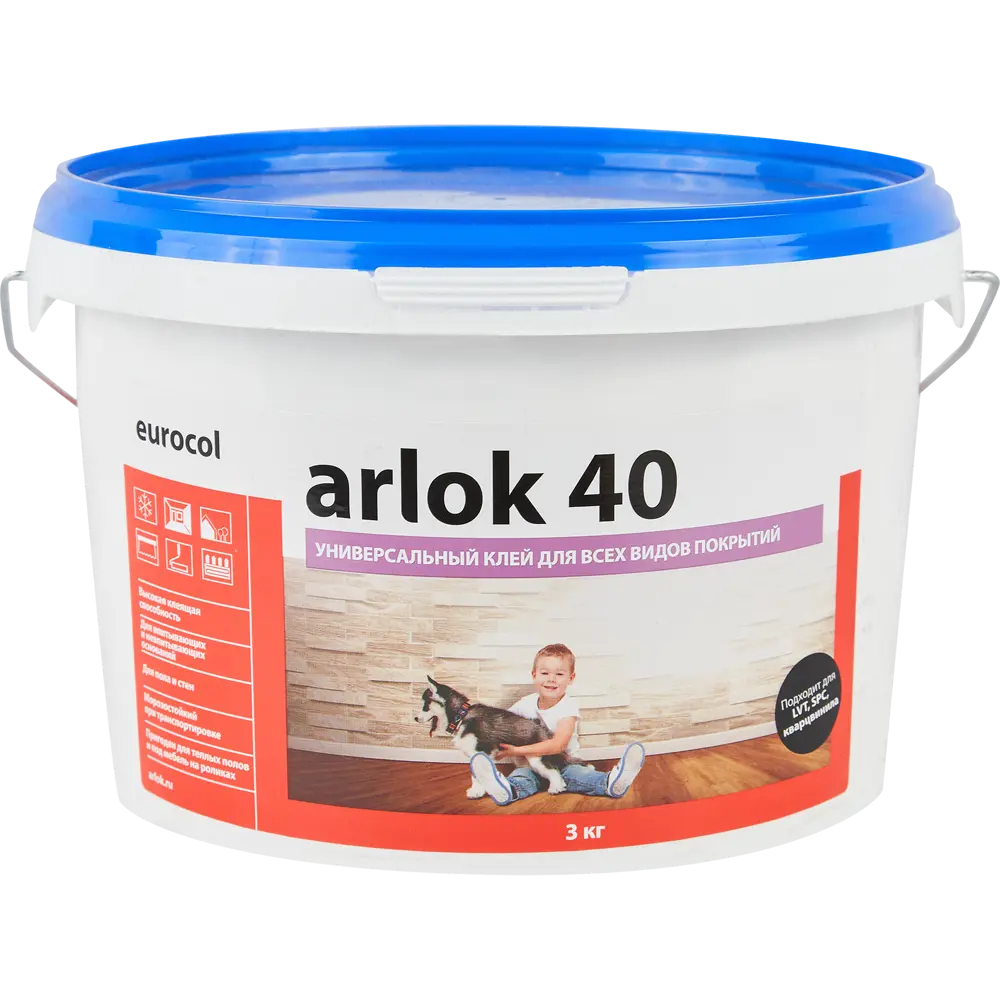 Фото Клей контактный Arlok 40 универсальный 3 кг Фото Клей контактный Arlok 40 универсальный 3 кг