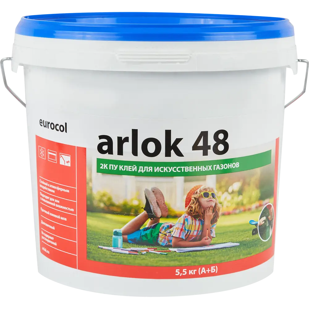 Фото Клей Arlok двухкомпонентный для искусственного газона 5.5 кг Фото Клей Arlok двухкомпонентный для искусственного газона 5.5 кг
