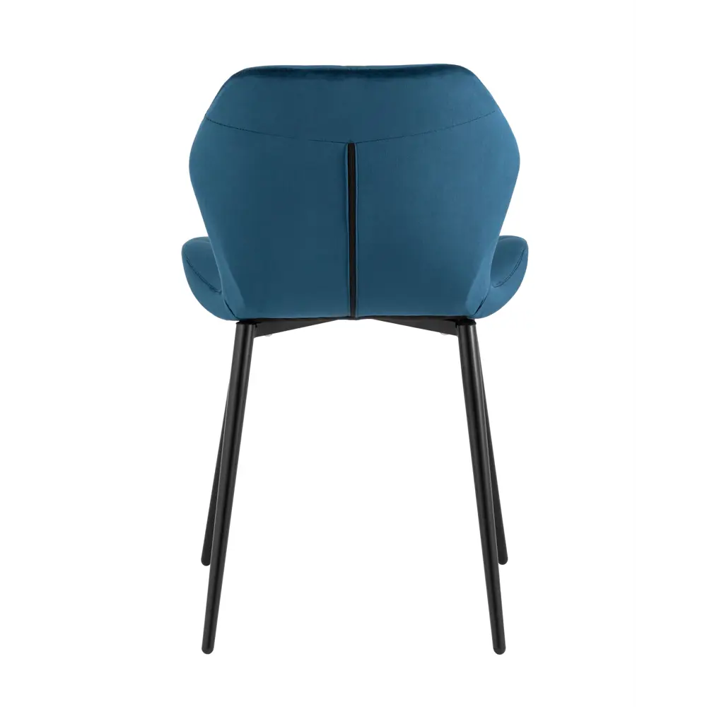 Фото 6 Кухонный стул Stool Group Эдвин 75x50x46 см велюр цвет синий Фото 6 Кухонный стул Stool Group Эдвин 75x50x46 см велюр цвет синий