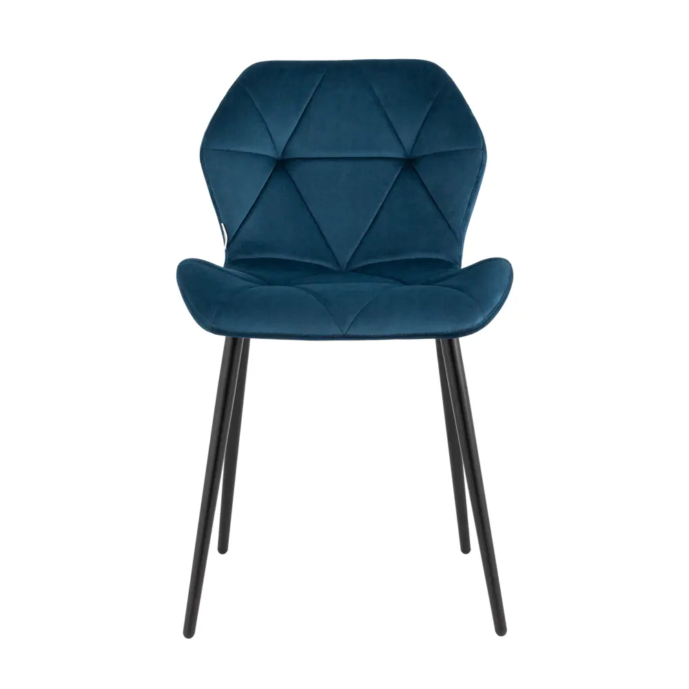 Фото 5 Кухонный стул Stool Group Эдвин 75x50x46 см велюр цвет синий Фото 5 Кухонный стул Stool Group Эдвин 75x50x46 см велюр цвет синий