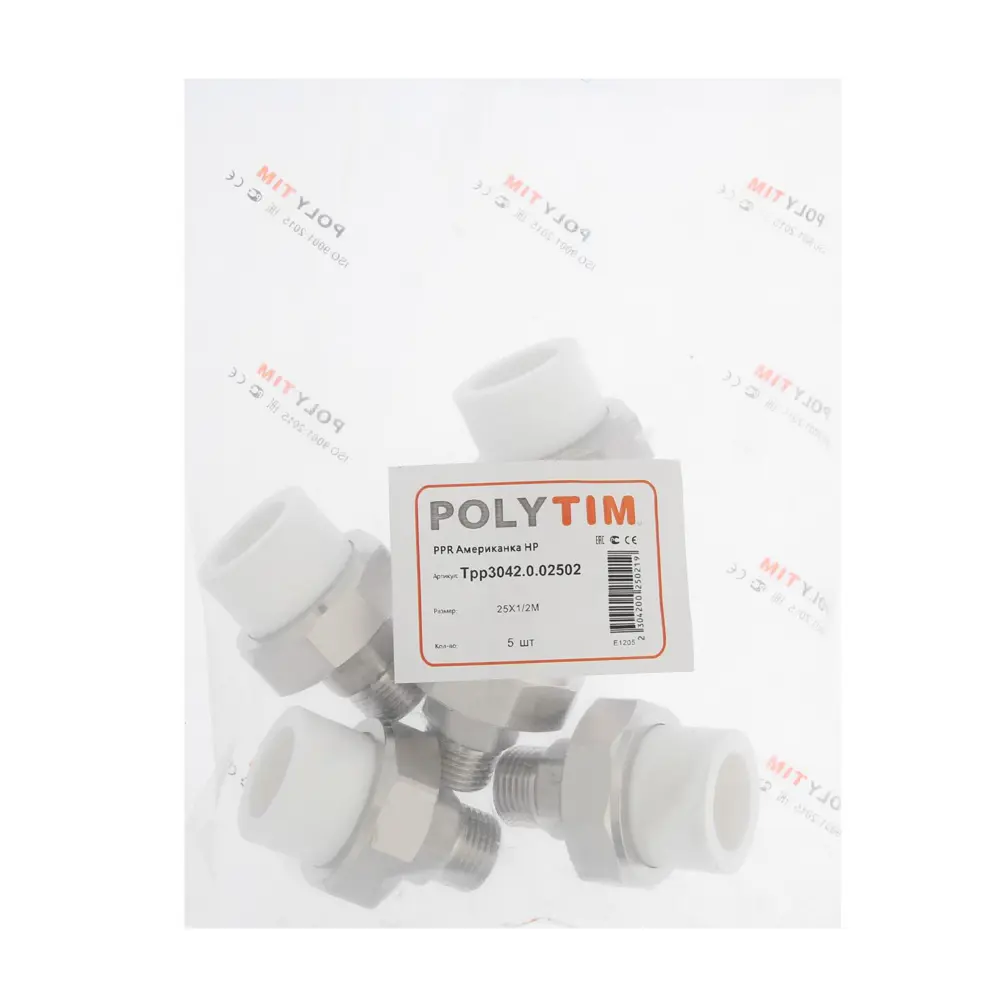 Фото 3 Муфта комбинированная TIM 1/2"x25 мм ВП-НР латунь Фото 3 Муфта комбинированная TIM 1/2"x25 мм ВП-НР латунь