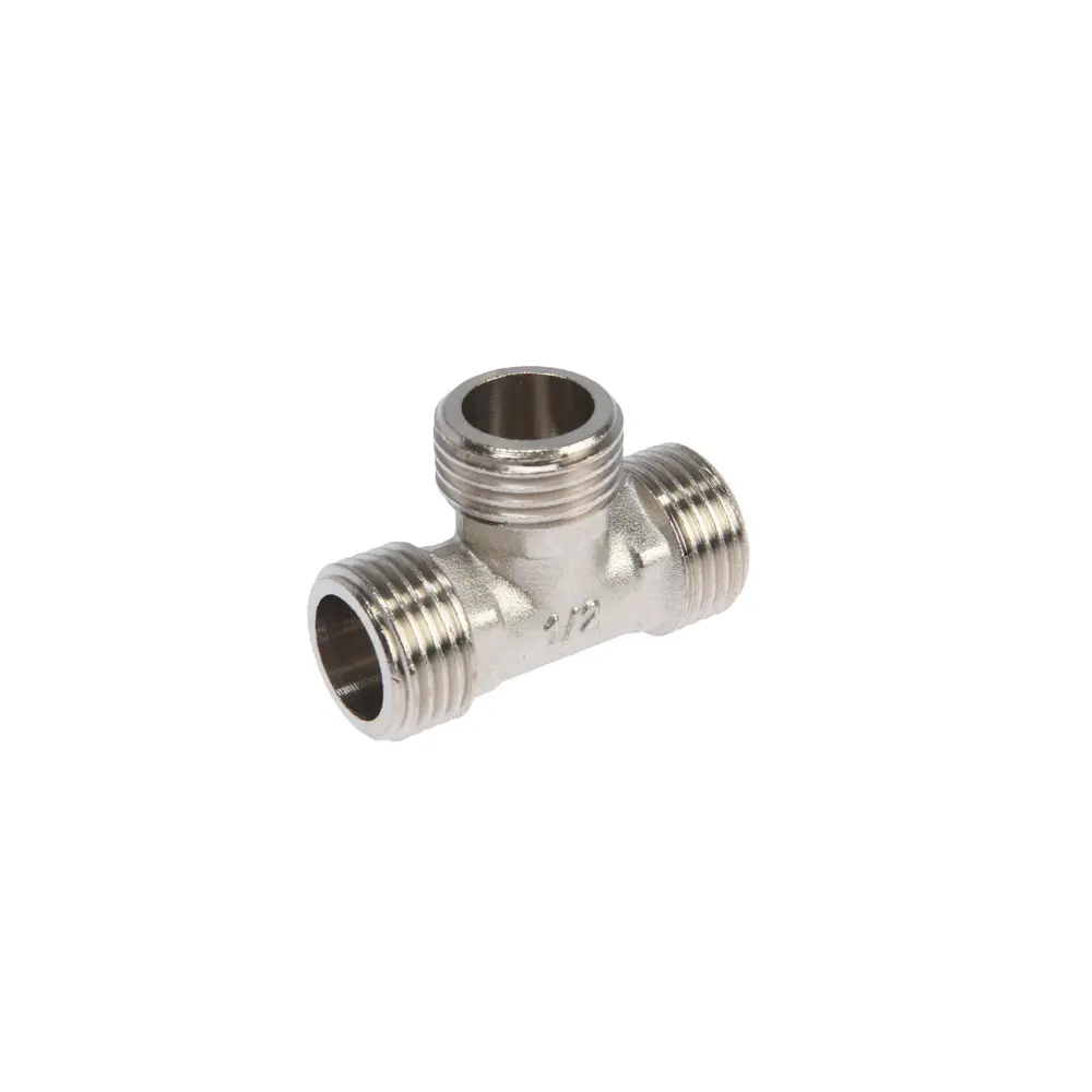 Фото Тройник Zein 1/2"x1/2"x1/2" НР латунь Фото Тройник Zein 1/2"x1/2"x1/2" НР латунь