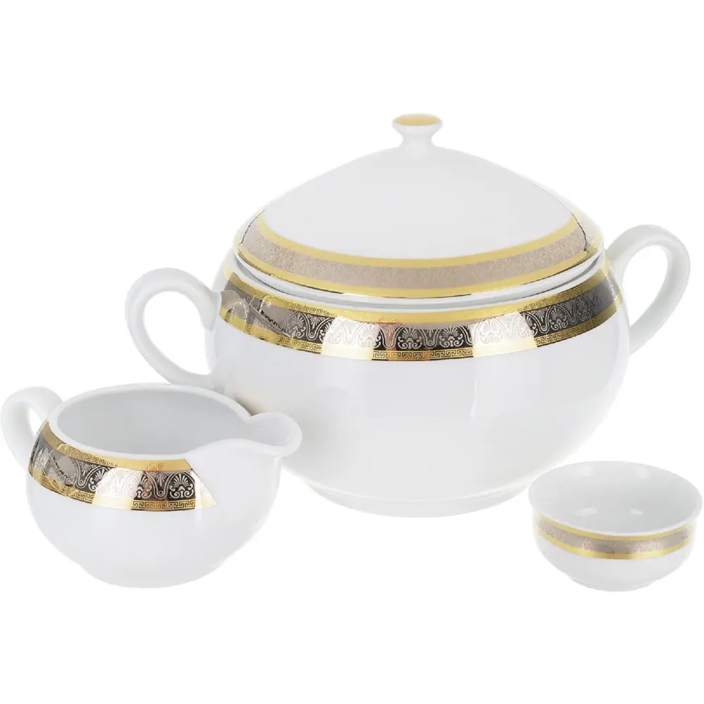 Фото 2 Столовый сервиз Thun 1794 A.S. 25 предметов 6 персон цвет белый/золотой Фото 2 Столовый сервиз Thun 1794 A.S. 25 предметов 6 персон цвет белый/золотой