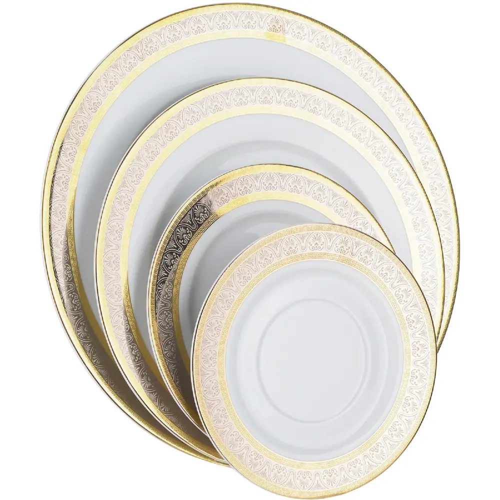 Фото 4 Столовый сервиз Thun 1794 A.S. 25 предметов 6 персон цвет белый/золотой Фото 4 Столовый сервиз Thun 1794 A.S. 25 предметов 6 персон цвет белый/золотой
