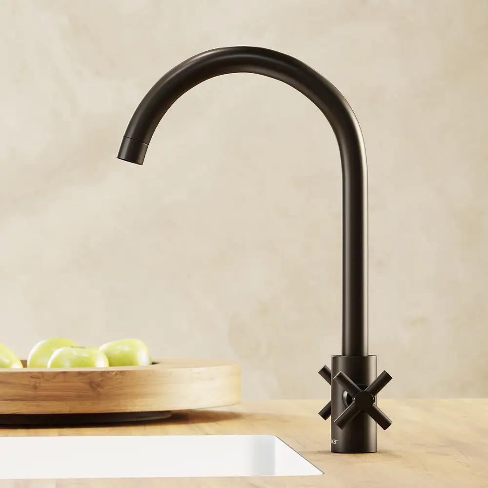 Фото 3 Смеситель для кухни однорычажный Damixa Venus DX2S40000000 излив 26 см цвет черный Фото 3 Смеситель для кухни однорычажный Damixa Venus DX2S40000000 излив 26 см цвет черный