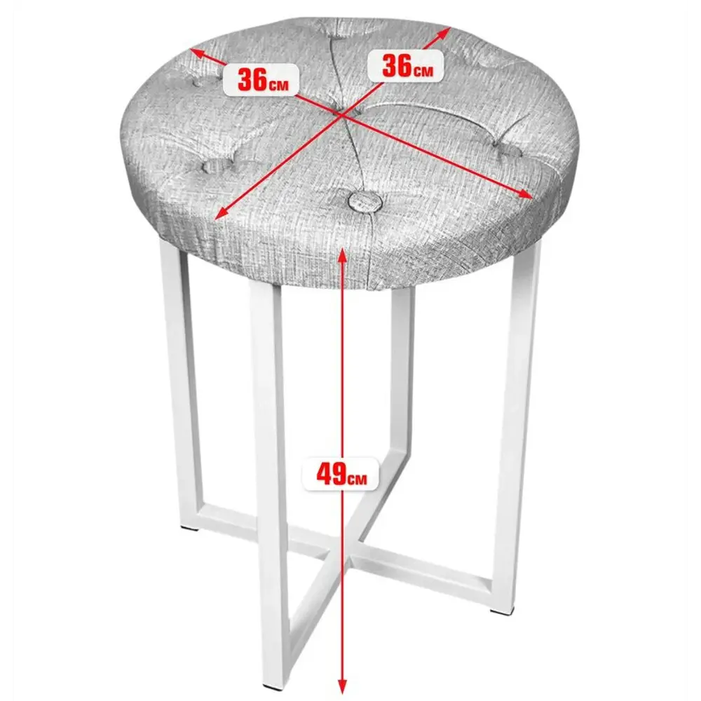 Фото 4 Табурет Solarius 201-10006 36x49x36 см дерево цвет бежевый