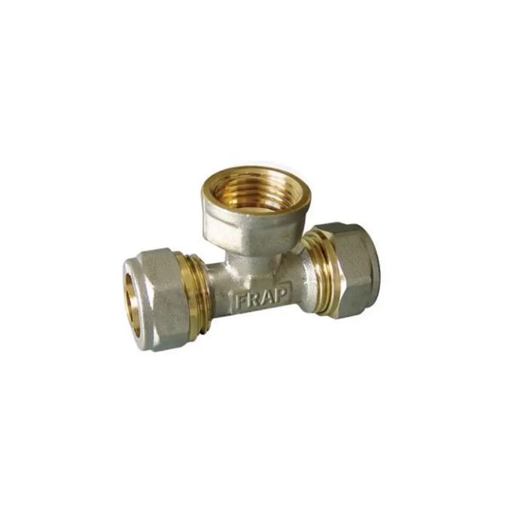 Фото Тройник Frap F310.2004 с внутренней резьбой 20 x 1/2" x 20 Фото Тройник Frap F310.2004 с внутренней резьбой 20 x 1/2" x 20