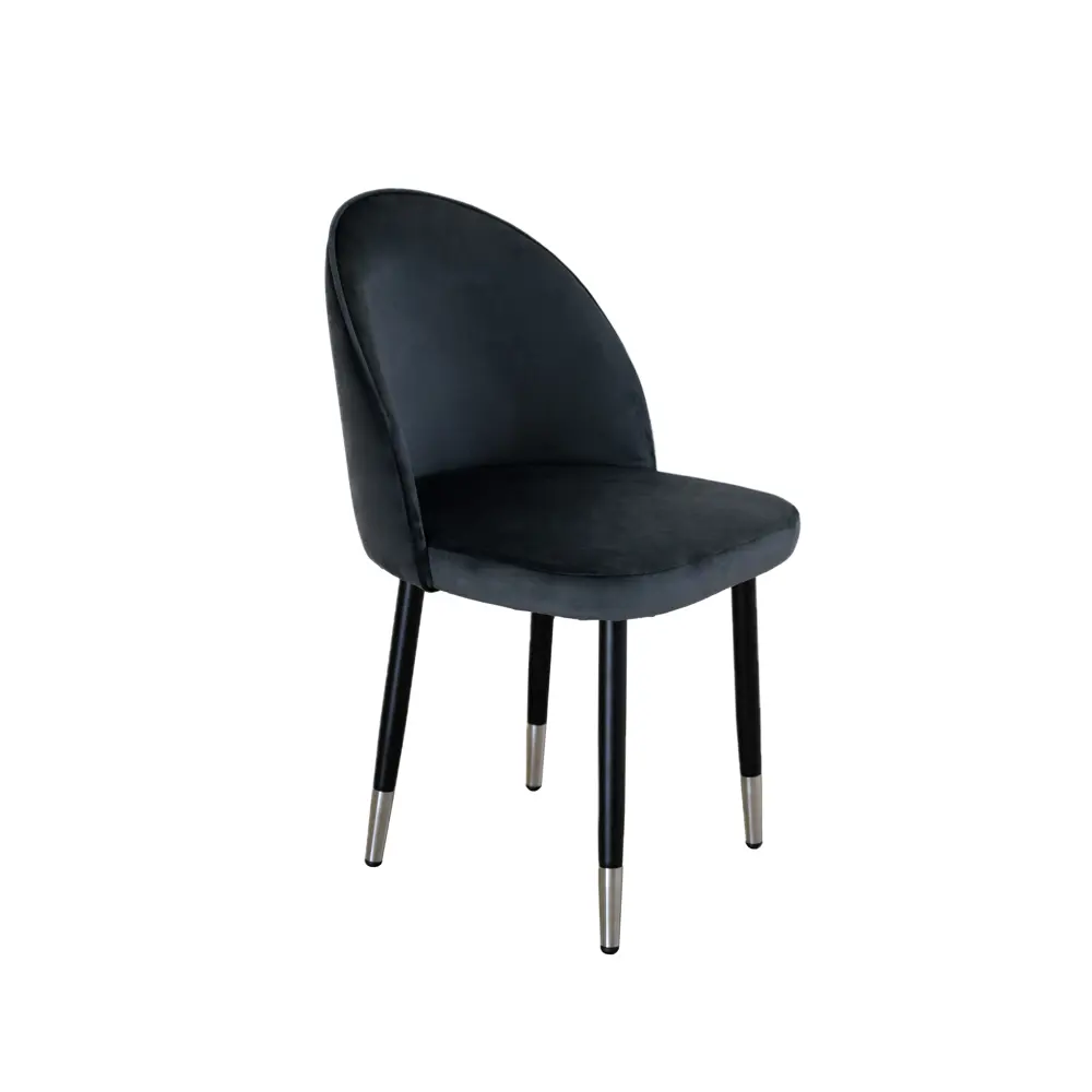 Фото Кухонный стул Bascor Bm-gr-chs 80x45x48 см велюр цвет графитовый серый Фото Кухонный стул Bascor Bm-gr-chs 80x45x48 см велюр цвет графитовый серый