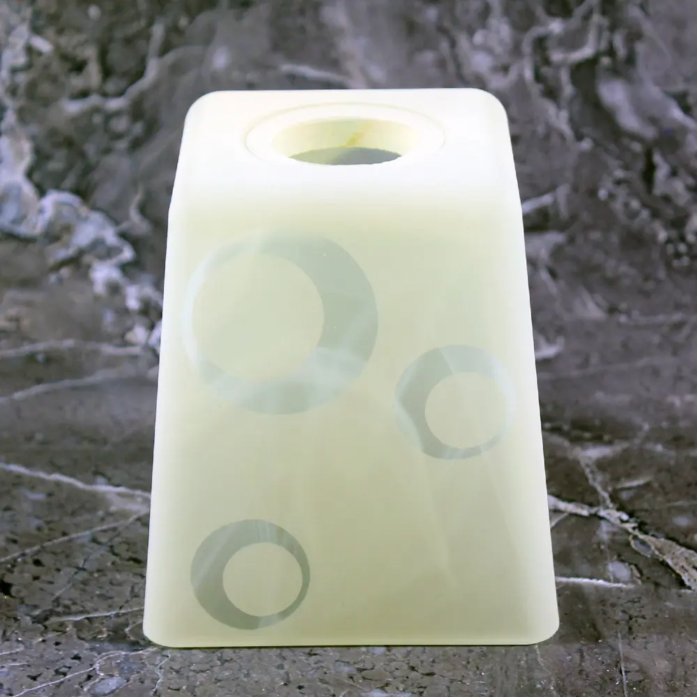 Фото 3 Плафон NINAGLASS 1070006482_ стеклянный E14 цвет желтый Ø9 см Фото 3 Плафон NINAGLASS 1070006482_ стеклянный E14 цвет желтый Ø9 см