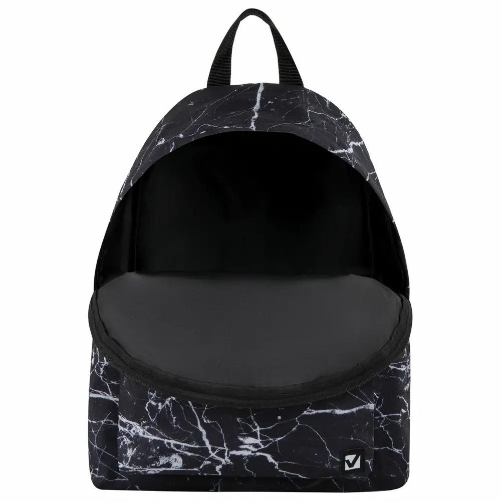 Фото 7 Рюкзак Brauberg Сити-Формат Black marble 32x41x14 см полиэстер цвет черный