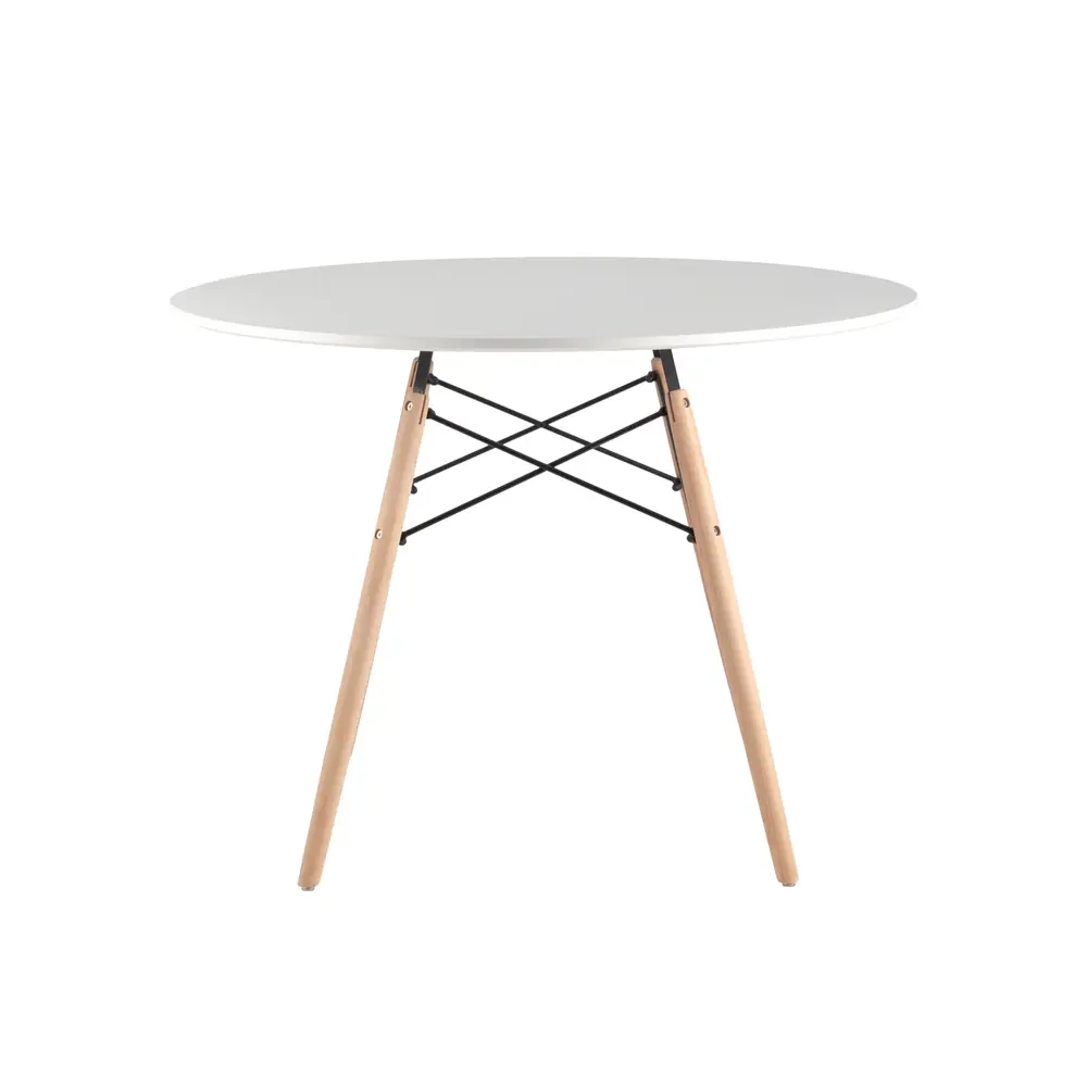 Фото 3 Кухонный стол круг 100x70 см Стул груп Dsw МДФ цвет белый Фото 3 Кухонный стол круг 100x70 см Стул груп Dsw МДФ цвет белый