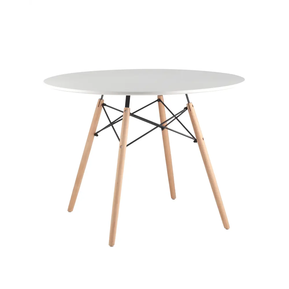 Фото 2 Кухонный стол круг 100x70 см Стул груп Dsw МДФ цвет белый Фото 2 Кухонный стол круг 100x70 см Стул груп Dsw МДФ цвет белый