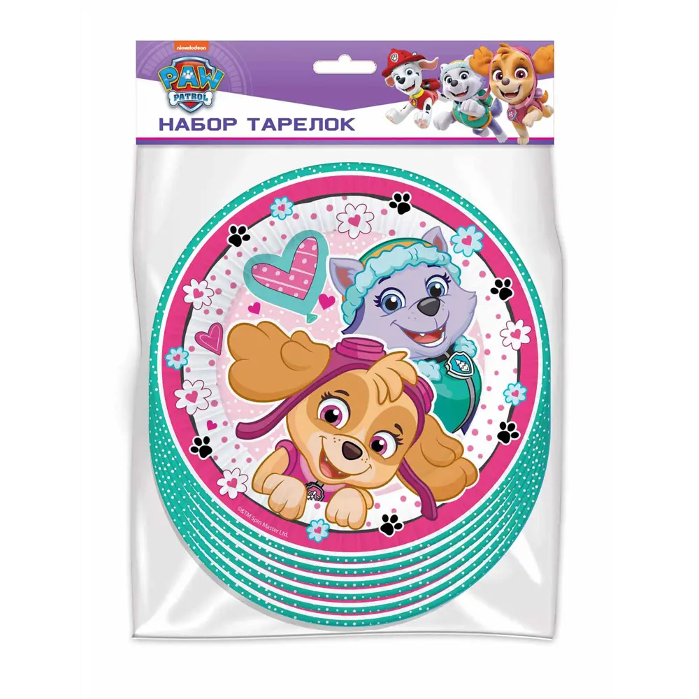 Фото 5 Набор бумажных тарелок Щенячий патруль №1 3 уп.