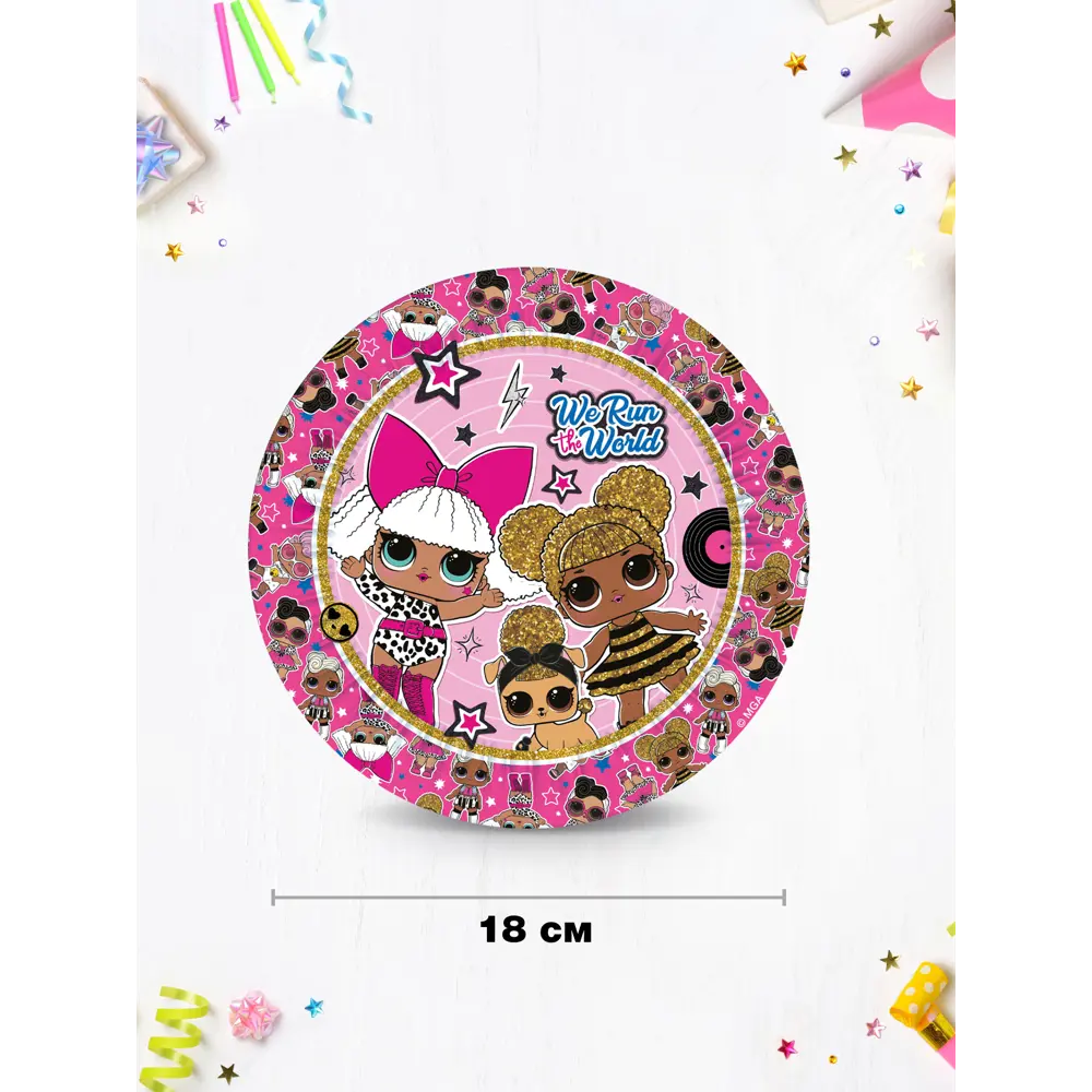 Фото 2 Набор бумажных тарелок LOL №1 3 уп. Фото 2 Набор бумажных тарелок LOL №1 3 уп.
