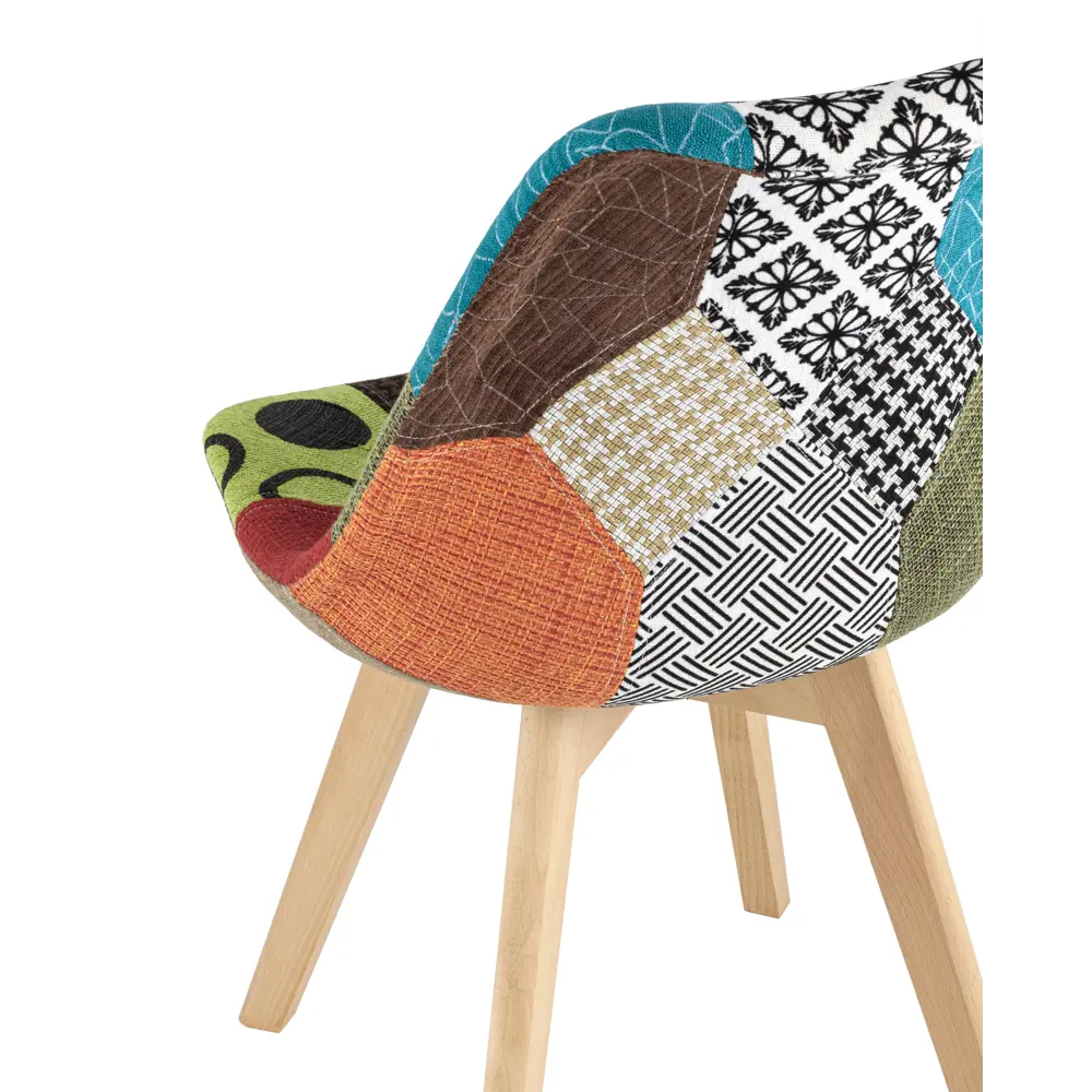 Фото 6 Стул кухонный Стул груп Frankfurt 82x57x48 см экокожа цвет разноцветный Y863 patchwork EAMES Фото 6 Стул кухонный Стул груп Frankfurt 82x57x48 см экокожа цвет разноцветный Y863 patchwork EAMES