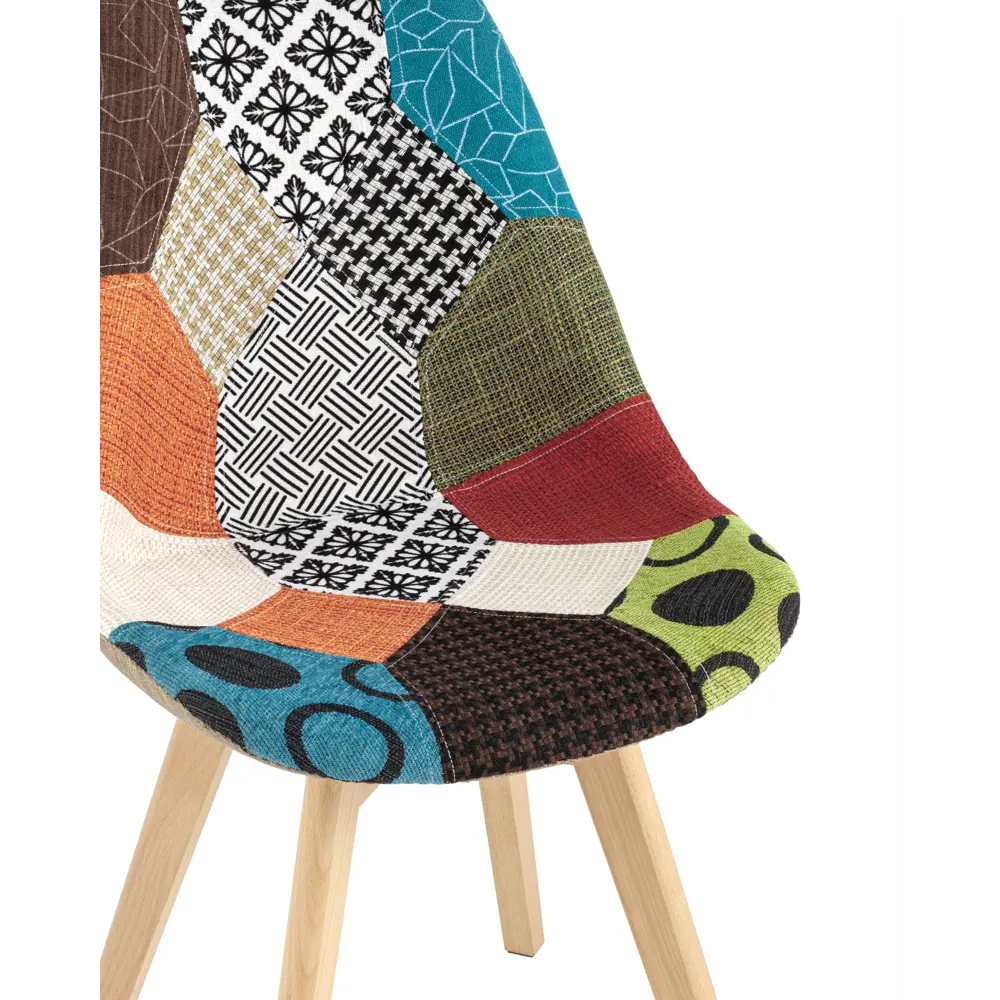 Фото 7 Стул кухонный Стул груп Frankfurt 82x57x48 см экокожа цвет разноцветный Y863 patchwork EAMES Фото 7 Стул кухонный Стул груп Frankfurt 82x57x48 см экокожа цвет разноцветный Y863 patchwork EAMES