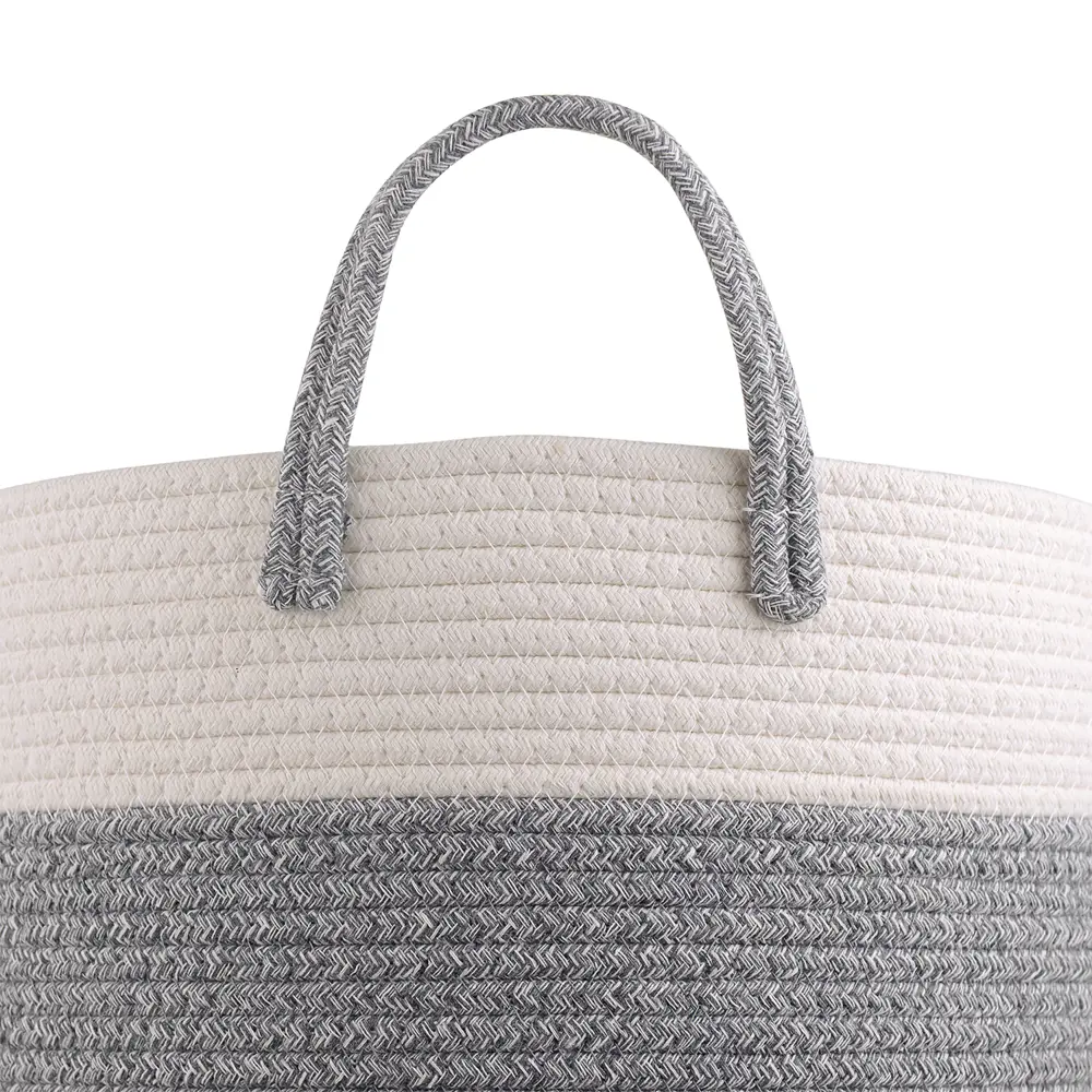 Фото 2 Корзина Bergenson bjorn 40x36x40 см хлопок цвет кремовый/светло-серый Фото 2 Корзина Bergenson bjorn 40x36x40 см хлопок цвет кремовый/светло-серый