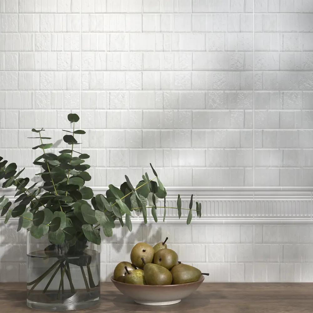 Фото Плитка настенная Kerama Marazzi Сигма 20x60 см 1.2 м² глянцевая цвет белый антик Фото Плитка настенная Kerama Marazzi Сигма 20x60 см 1.2 м² глянцевая цвет белый антик