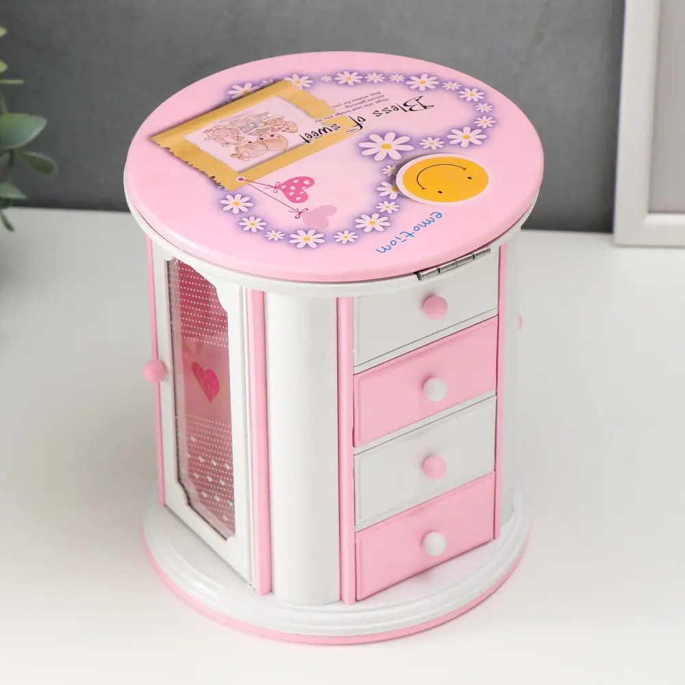 Фото 3 Шкатулка музыкальная "Комодик круглый" 17x15 см Фото 3 Шкатулка музыкальная "Комодик круглый" 17x15 см