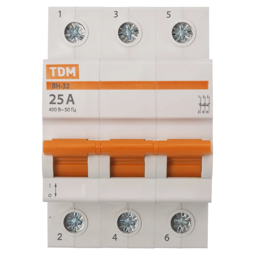 Фото 3 Выключатель нагрузки Tdm electric ВН-32 3P C25 А SQ0211-0123 Фото 3 Выключатель нагрузки Tdm electric ВН-32 3P C25 А SQ0211-0123