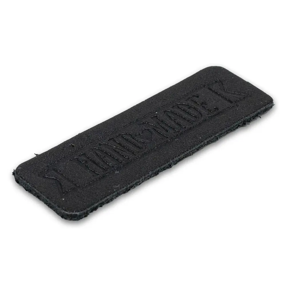 Фото 3 Термоаппликация заплатка из кожи Hand Made 5.65 x 1.8см 100% кожа черный цвет Фото 3 Термоаппликация заплатка из кожи Hand Made 5.65 x 1.8см 100% кожа черный цвет
