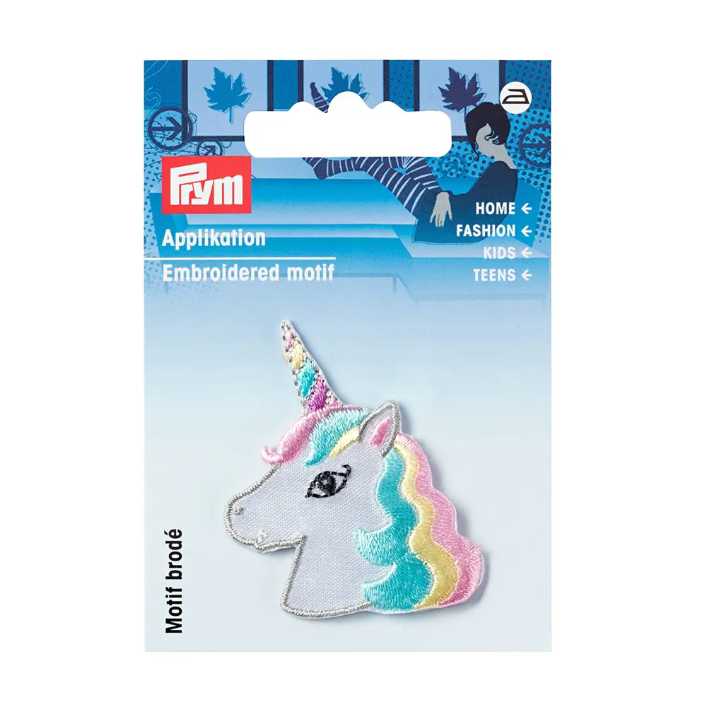 Фото 2 Термоаппликация заплатка Голова единорога пастельный цвет Фото 2 Термоаппликация заплатка Голова единорога пастельный цвет