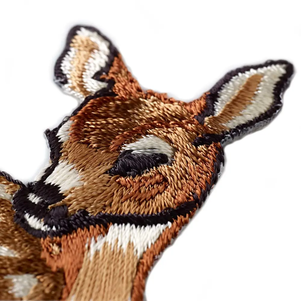 Фото 3 Термоаппликация заплатка Косуля лежащая 6.2x5.7см