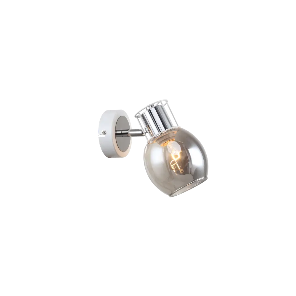 Фото Спот поворотный ESCADA 1137/1A Chrome 1 лампа 3 м² цвет белый Фото Спот поворотный ESCADA 1137/1A Chrome 1 лампа 3 м² цвет белый