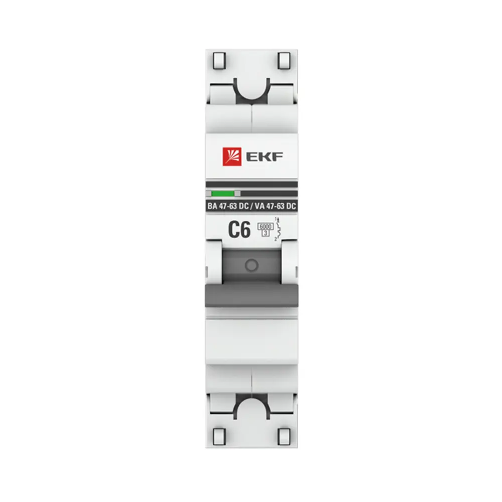 Фото Автоматический выключатель Ekf PROxima ВА 47-63 1P C6 А 6 кА mcb4763-DC-1-06C-pro Фото Автоматический выключатель Ekf PROxima ВА 47-63 1P C6 А 6 кА mcb4763-DC-1-06C-pro