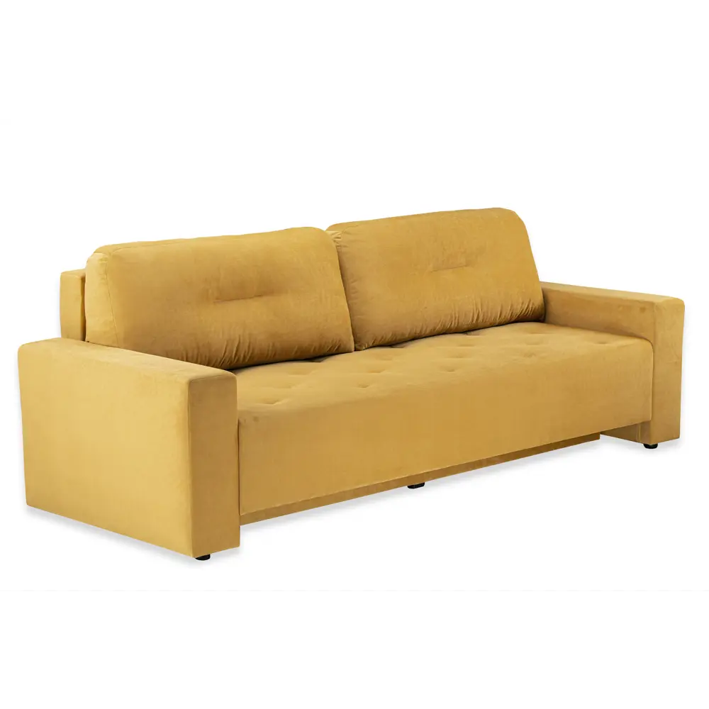 Фото 2 Диван Ramart design Хэппи 134607 238x85x100 см велюр цвет желтый Фото 2 Диван Ramart design Хэппи 134607 238x85x100 см велюр цвет желтый