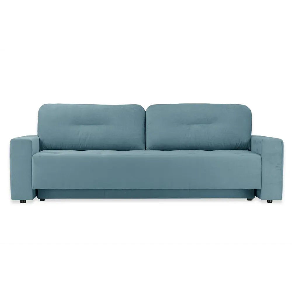 Фото Диван Ramart design Хэппи 134758 238x85x100 см велюр цвет голубой Фото Диван Ramart design Хэппи 134758 238x85x100 см велюр цвет голубой