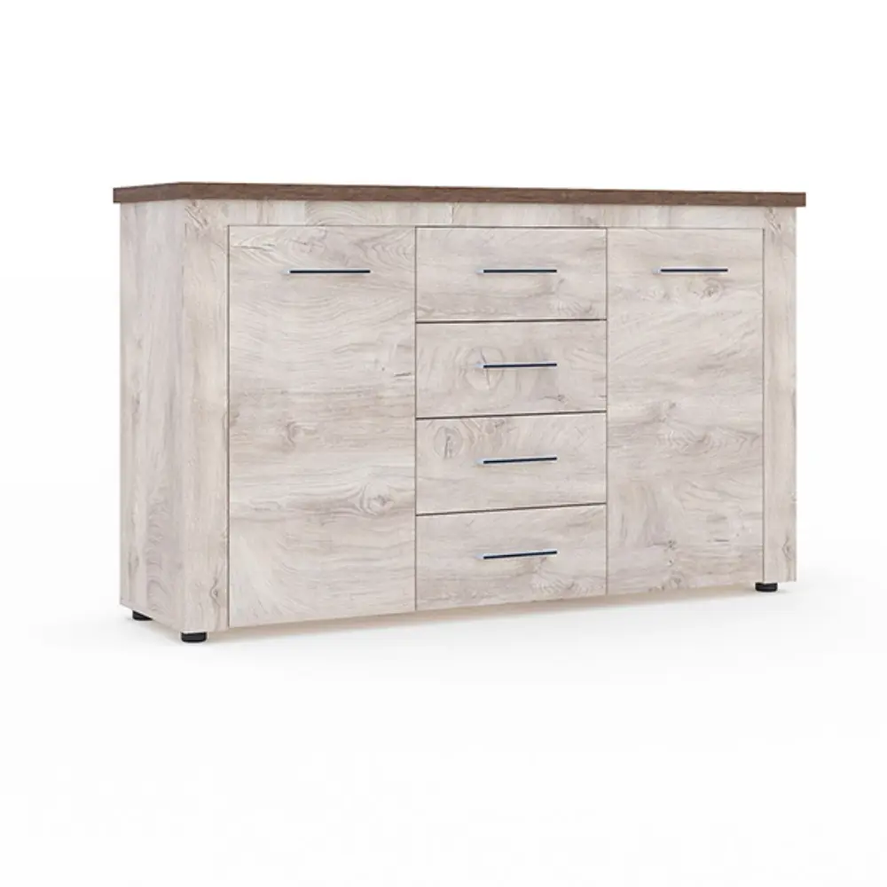 Фото Комод Мэдисон 4 ящика 150x40.5x90.5 см ЛДСП цвет бежевый Фото Комод Мэдисон 4 ящика 150x40.5x90.5 см ЛДСП цвет бежевый