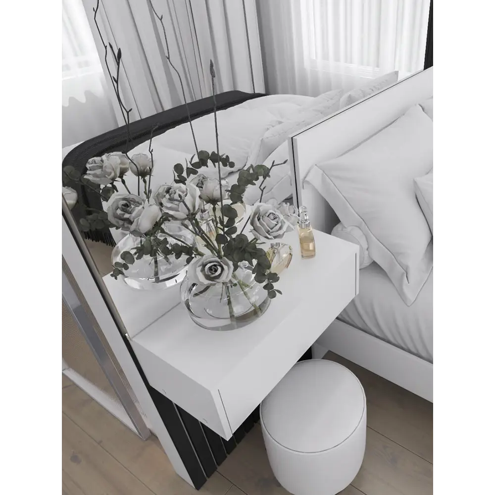 Фото 8 Туалетный столик Doma Валенсия 1 61x20x29 см цвет белый Фото 8 Туалетный столик Doma Валенсия 1 61x20x29 см цвет белый