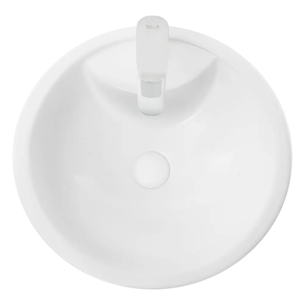 Фото 2 Раковина Weltwasser SK Leerbach 4646 GL-WT напольная 46x46 см цвет белый глянец